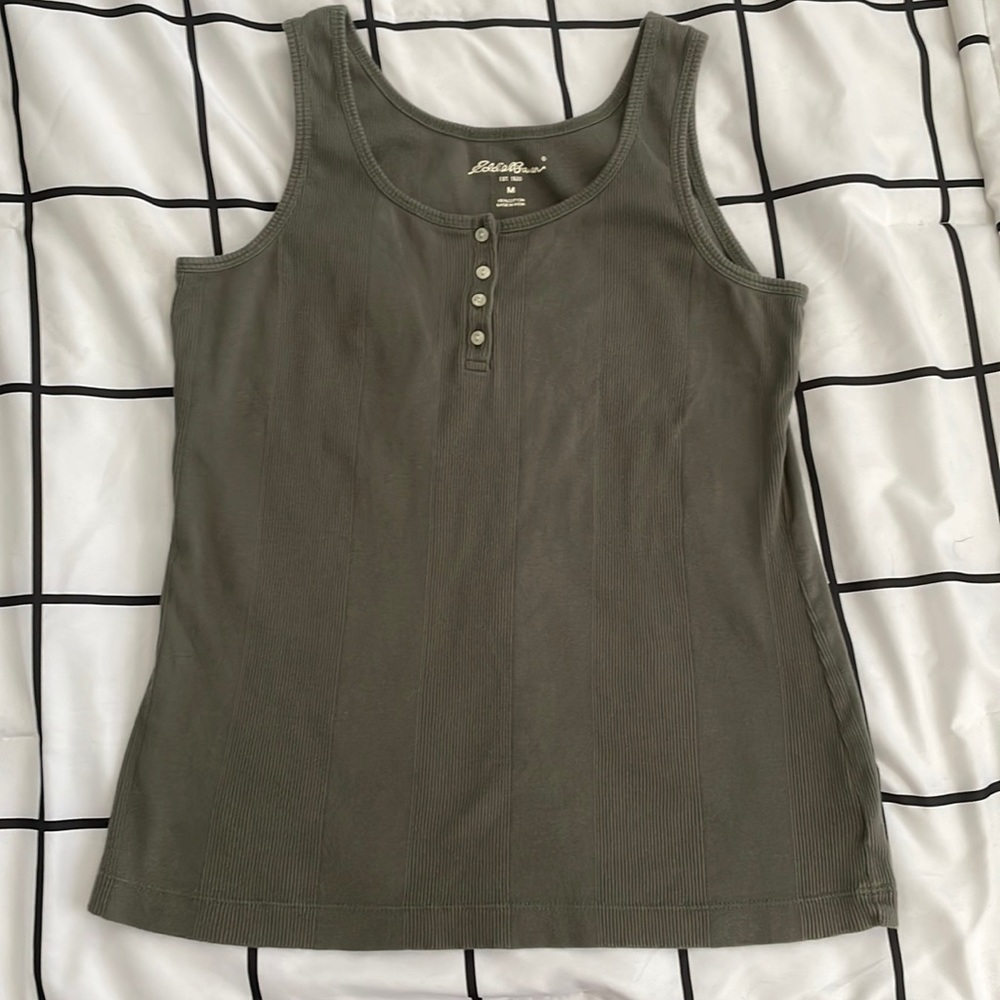 Eddie Bauer green tank top